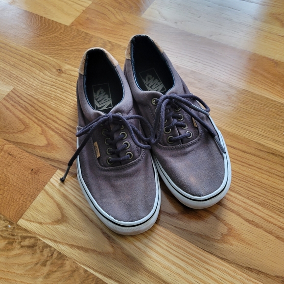 VANS gray navy sneakers size 6.5 - Picture 2 of 6